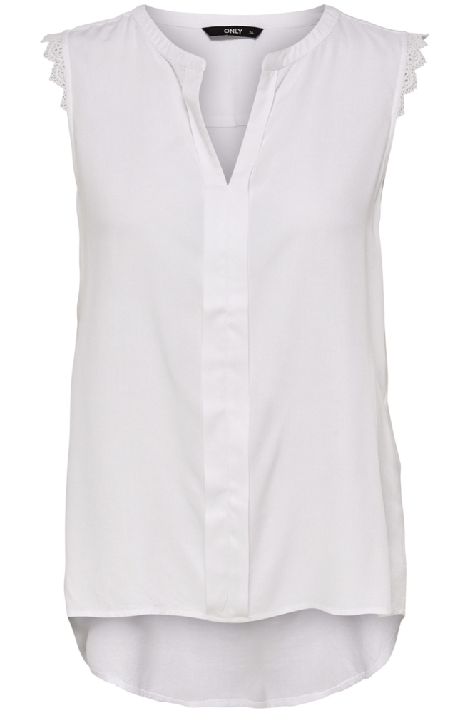 onlKIMMI S/L TOP WVN NOOS 15157656 White